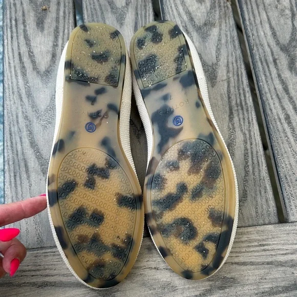 Rothy's Women's Cream and Blue Flats - Picture 7 of 10